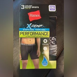 NIB HANES X temp boxer briefs size XXL